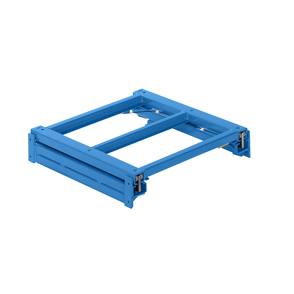 Extension frame – LISTA, WxD 890 x 860 mm, max. shelf load 1000 kg, 100 % extendable, light blue-7