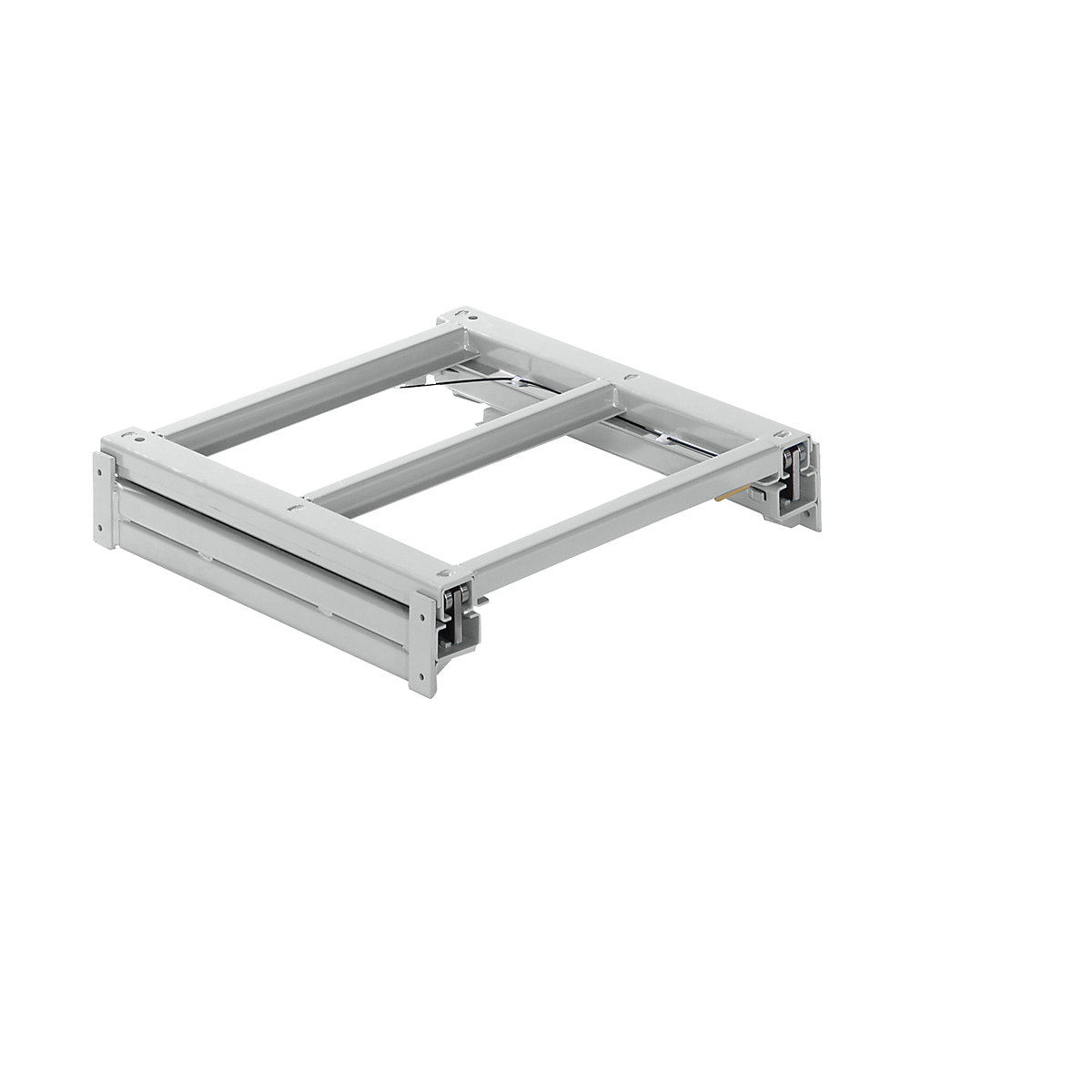 Extension frame – LISTA, WxD 890 x 860 mm, max. shelf load 1000 kg, 100 % extendable, light grey-8