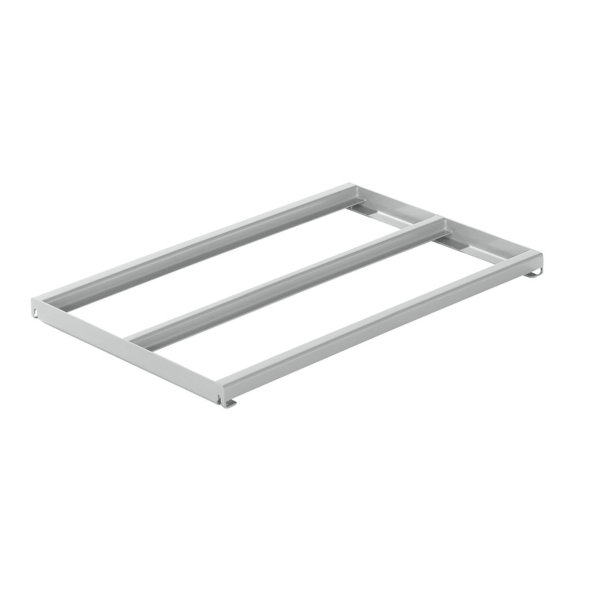Fixed frame – LISTA, WxD 1290 x 860 mm, max. shelf load 1000 kg, light grey-3
