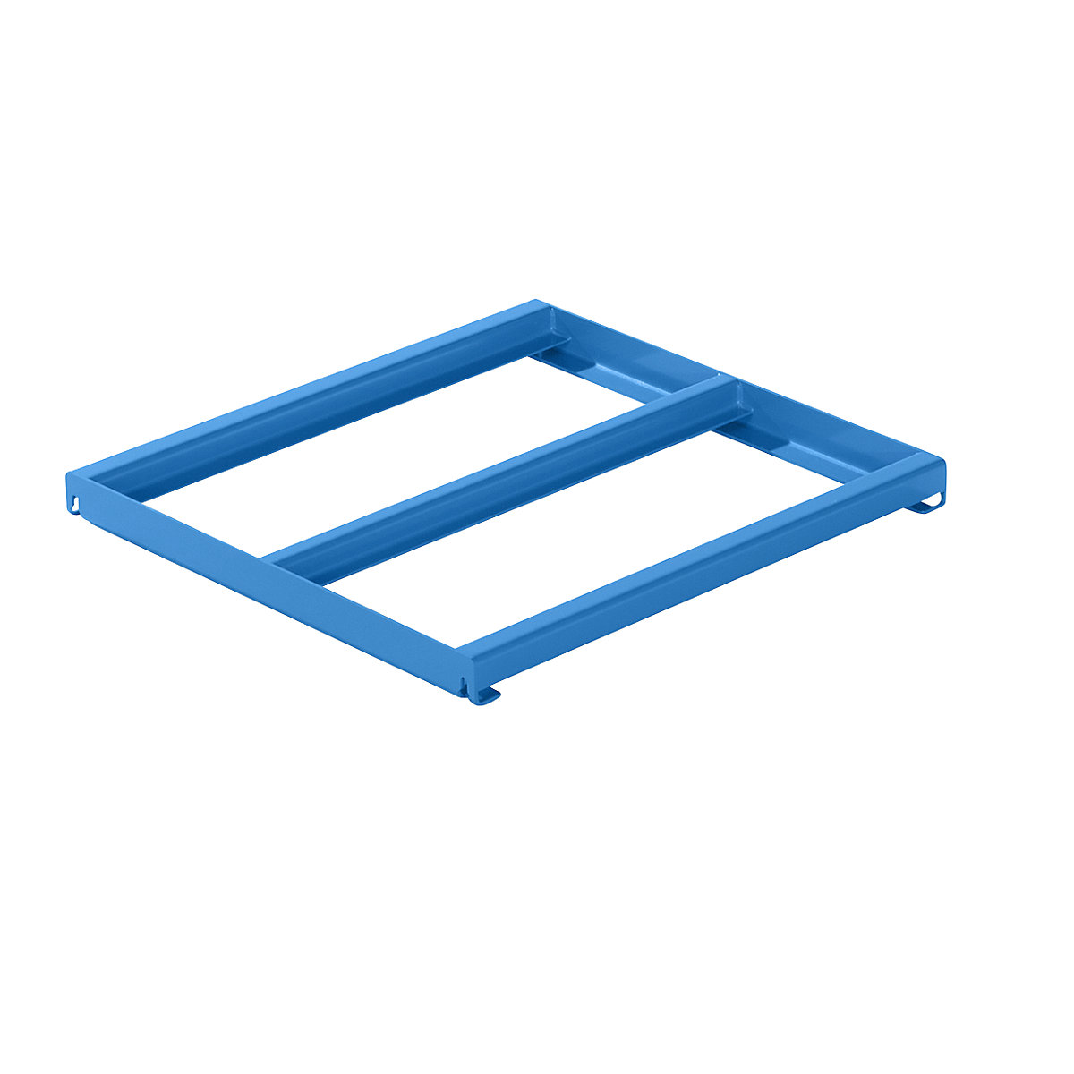 Fixed frame – LISTA, WxD 1290 x 1260 mm, max. shelf load 800 kg, light blue-4