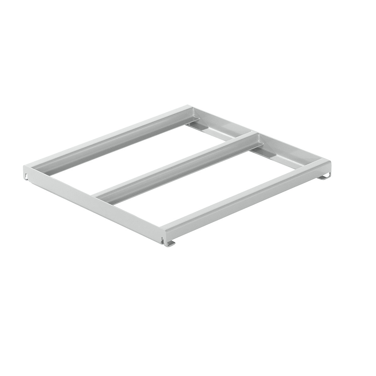 Fixed frame – LISTA, WxD 1290 x 1260 mm, max. shelf load 800 kg, light grey-5