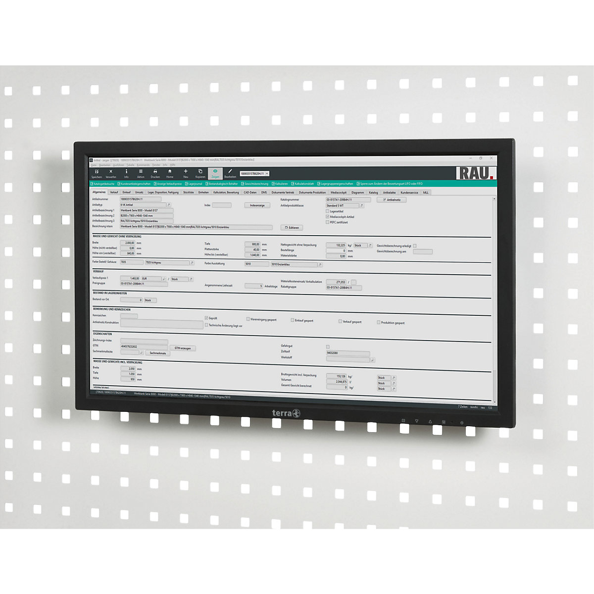 Flat panel screen holder - RAU