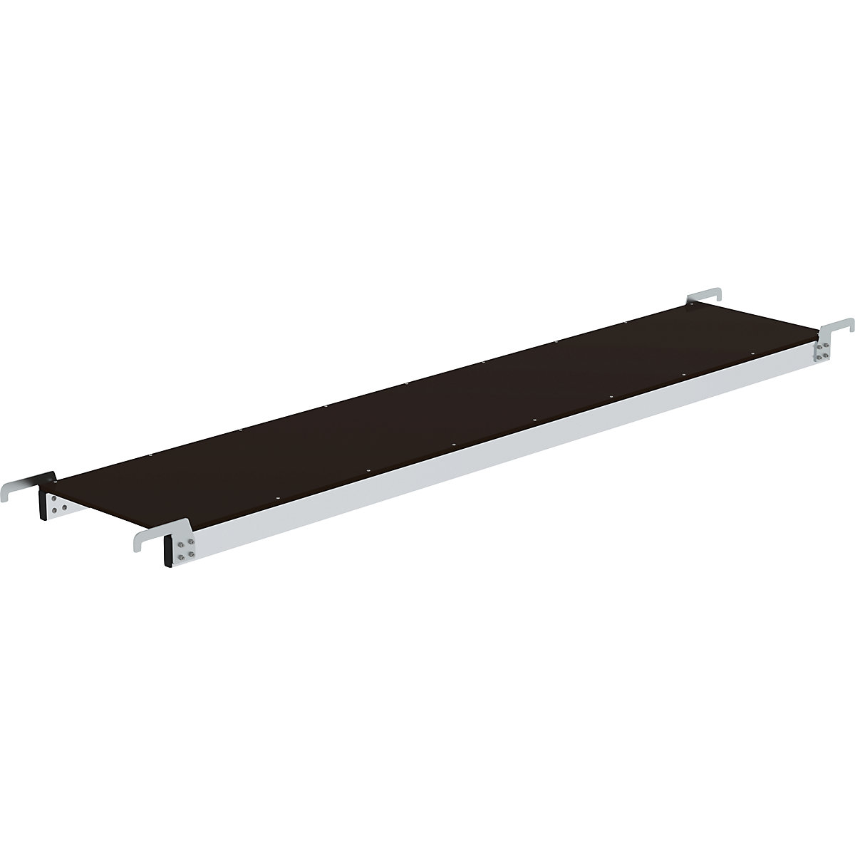 Hook-in platform – MUNK, for aluminium folding steps, length 2400 mm-2