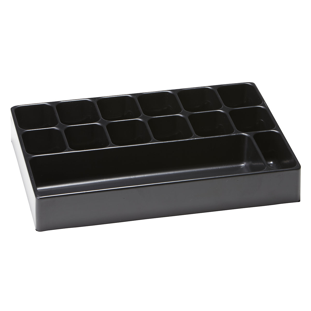 Inserts, pack of 10, polystyrene, black, division into 14 compartments-4