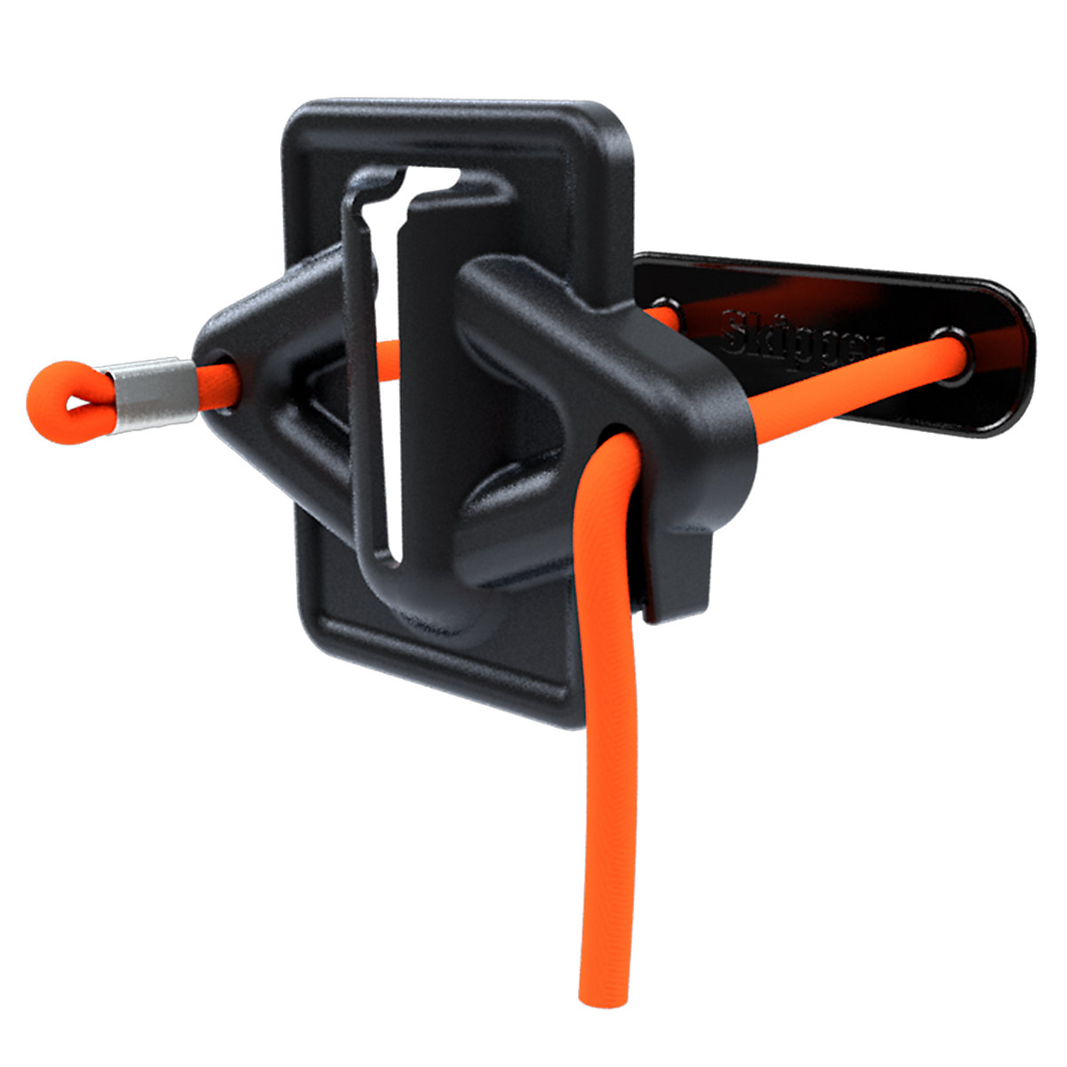 Magnetic / cable bracket – Skipper, for tape barrier, black / orange