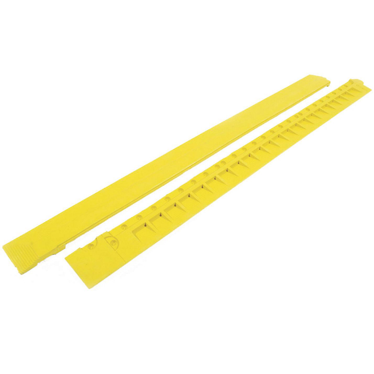 Ramp edge, yellow – COBA, made of nitrile rubber, length 900 mm, with recesses-3