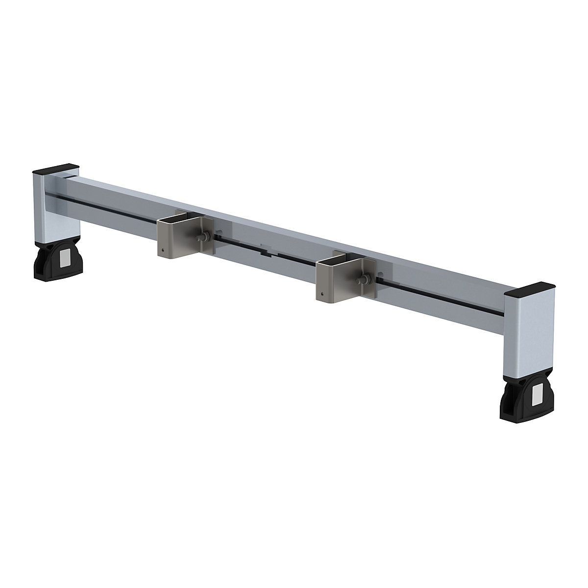 Retrofit crossbar – MUNK, length 930 mm, for rail 58 x 25 mm, with nivello® ladder feet-2