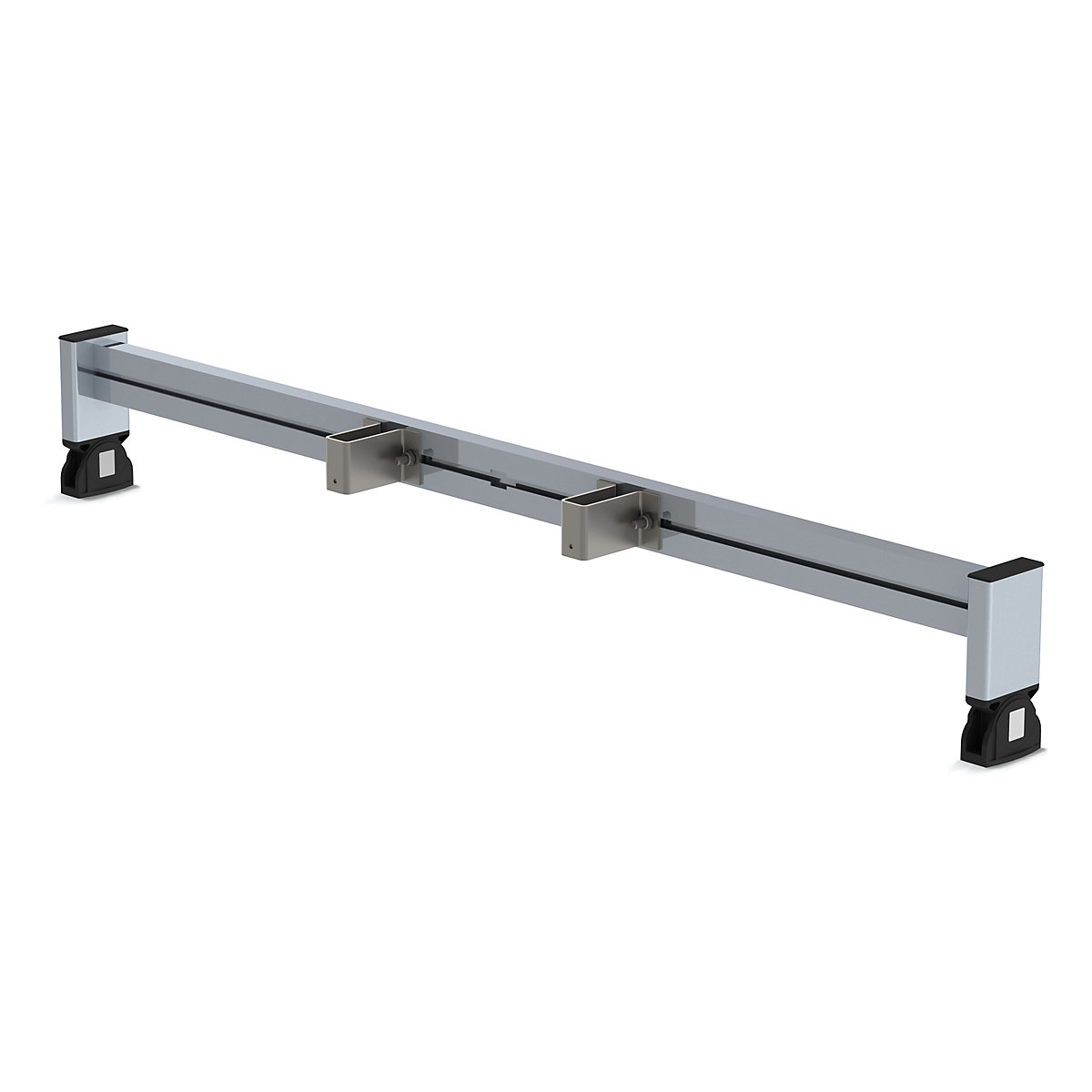 Retrofit crossbar – MUNK, length 1200 mm, for rail 73 x 25 mm, with nivello® ladder feet-2