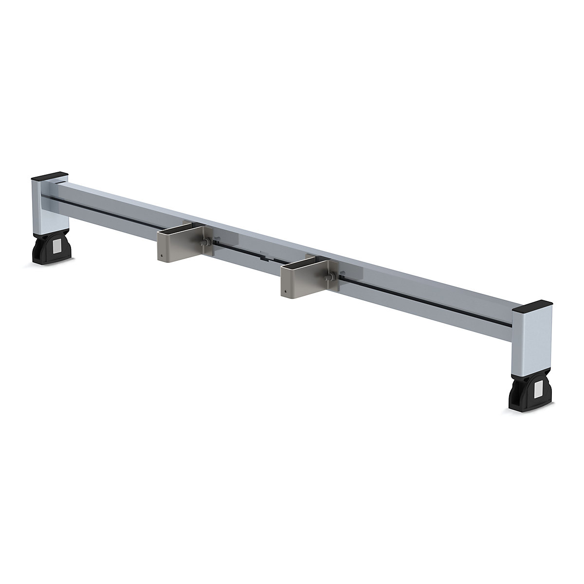 Retrofit crossbar – MUNK, length 1200 mm, for rail 85 x 25 mm, with nivello® ladder feet-2