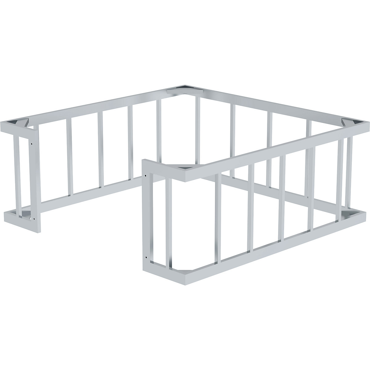 Safety cage – MUNK, for tank truck ladder, rectangular-1