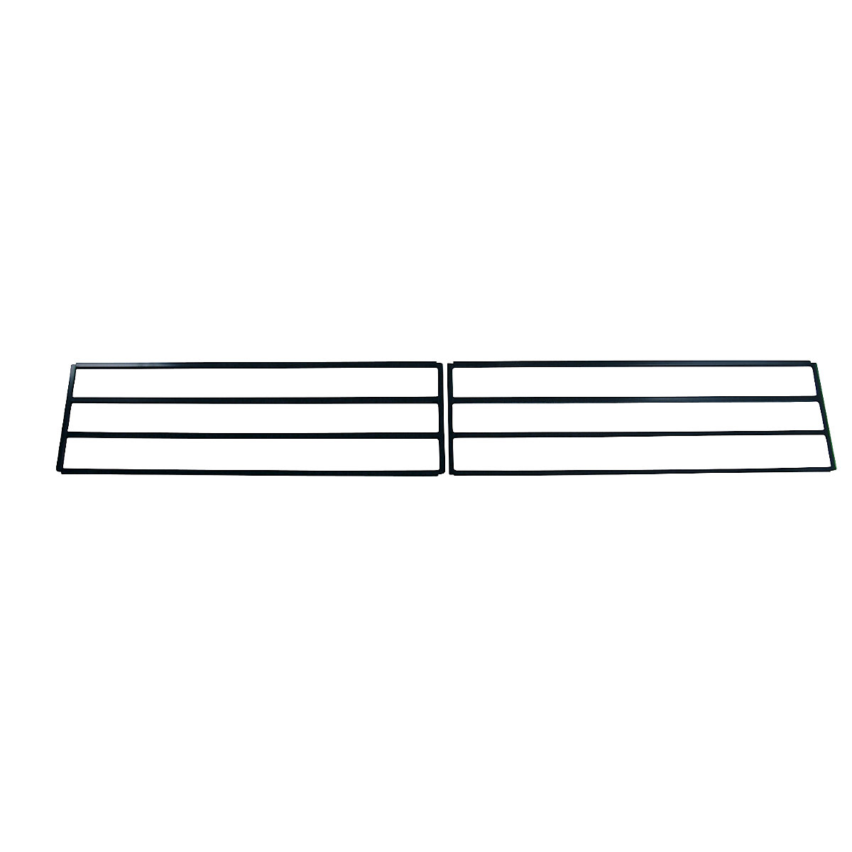 Shoe rack for cloakroom bench – Wolf, single sided, length 2000 mm-2
