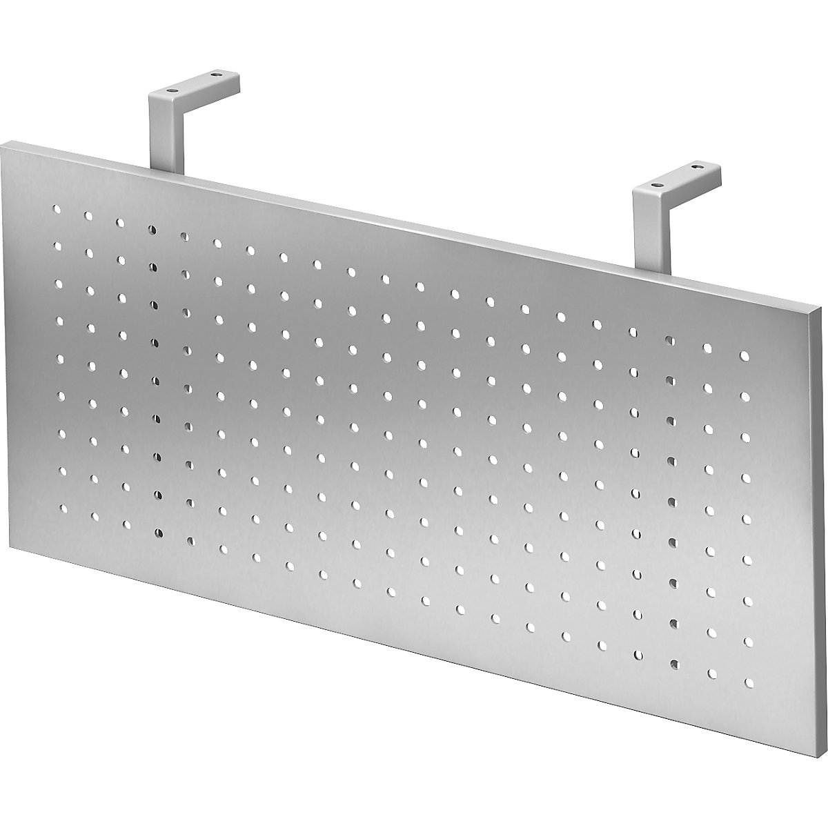 Side panel: perforated sheet metal in white aluminium | kaiserkraft