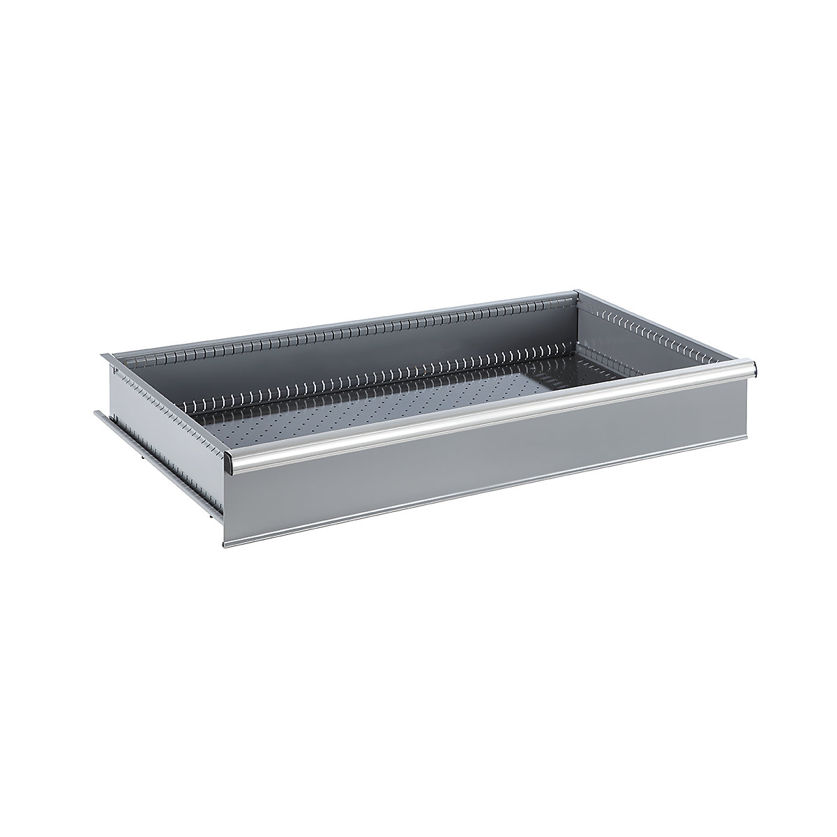 Single drawer – LISTA, WxD 918 x 459 mm, grey, height 82.5 mm-1
