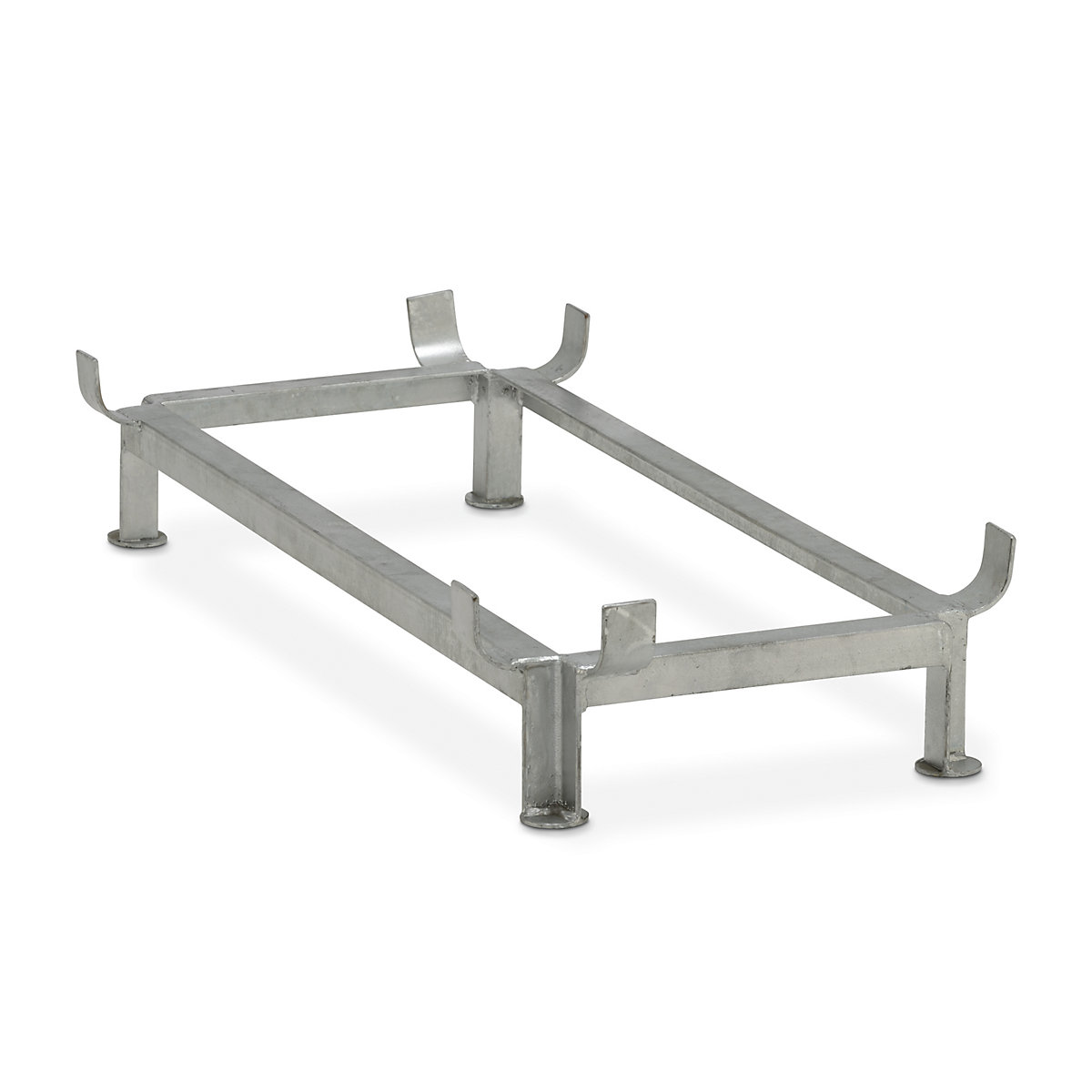 Steel base frame – CEMO, zinc plated, for LxW 1218 x 620 mm, capacity 200 litres