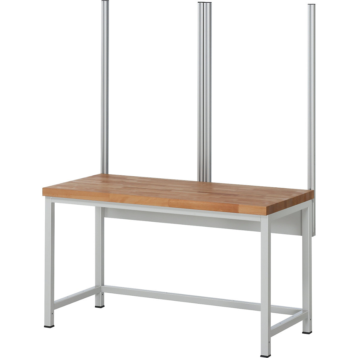 System upright set – RAU, 4 system uprights, for work table width 1500 mm