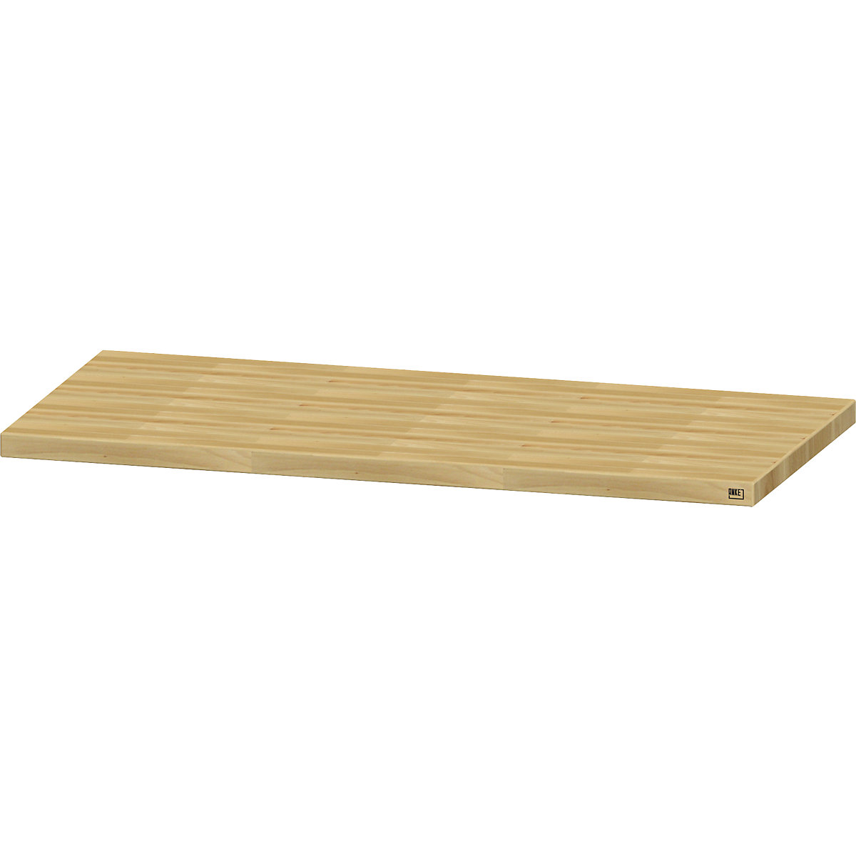 Worktop for workbench – ANKE, solid copper beech worktop, width 1500 mm, thickness 50 mm-6
