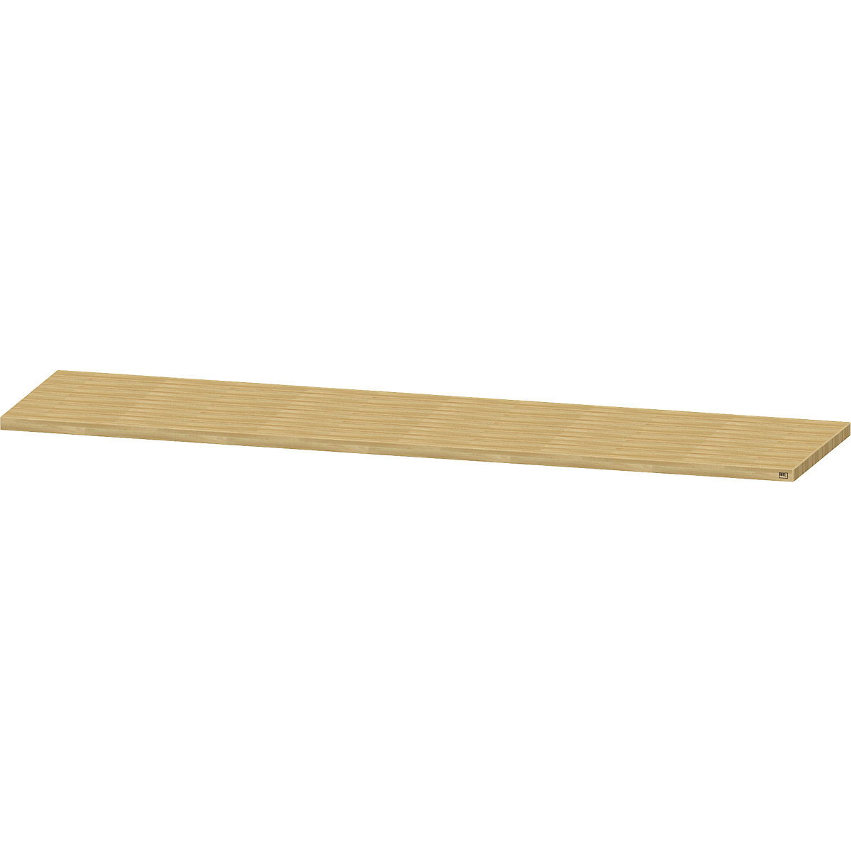 Worktop for workbench – ANKE, solid copper beech worktop, width 2800 mm, thickness 50 mm-3