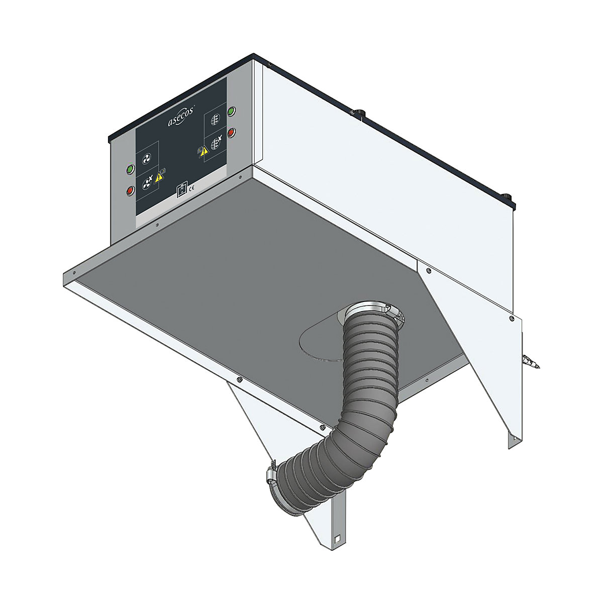 Elemento filtrante de ar circulante com adaptador para montagem na parede (acessório)