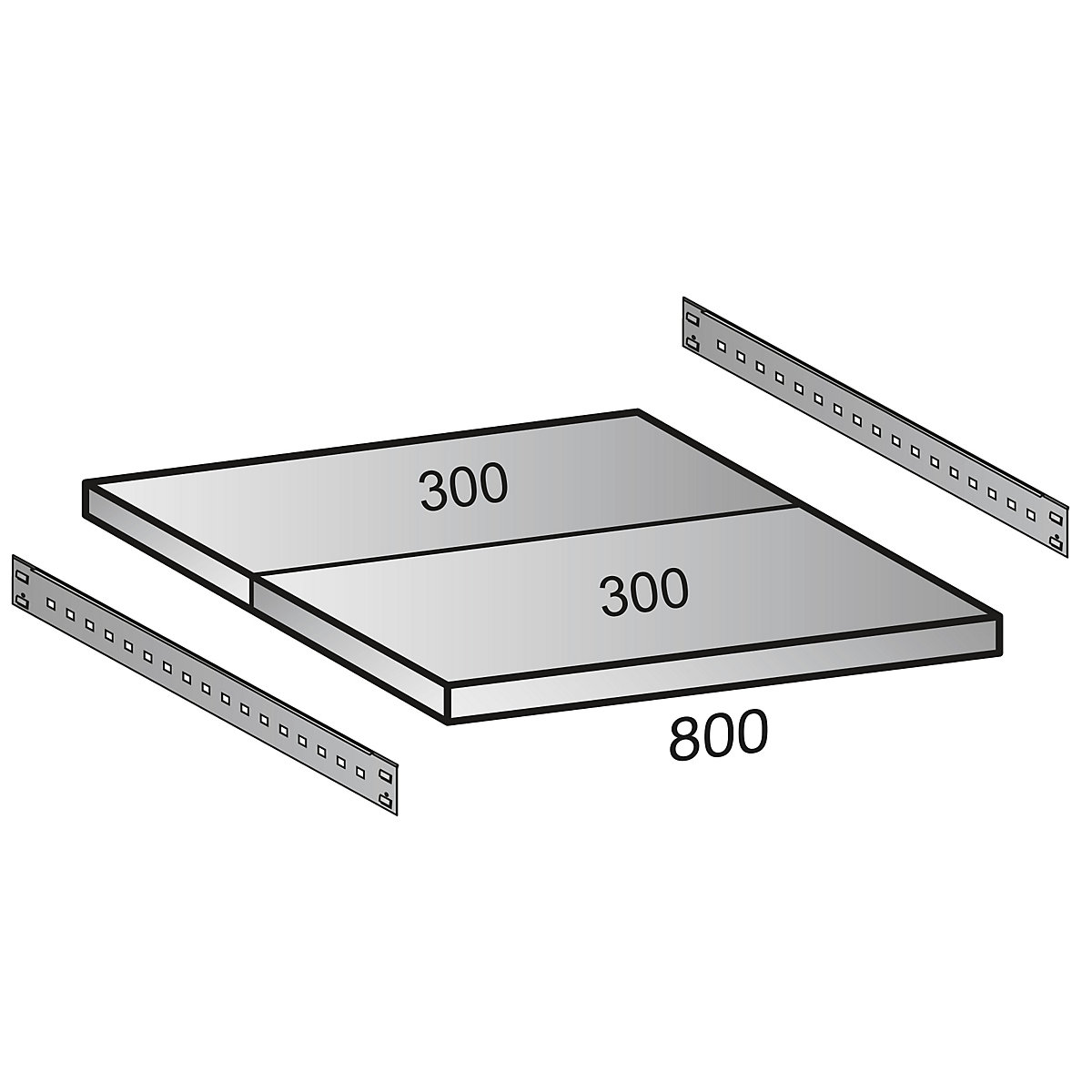 Prateleira para estante industrial