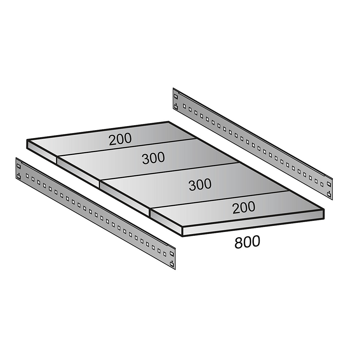 Prateleira para estante industrial
