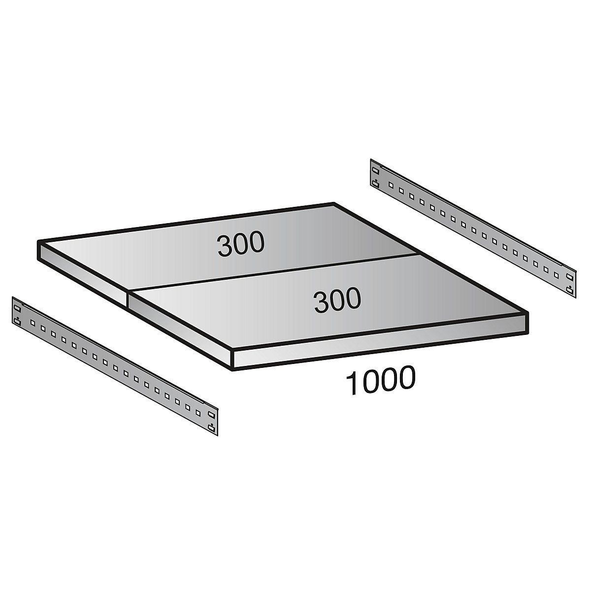 Prateleira para estante industrial