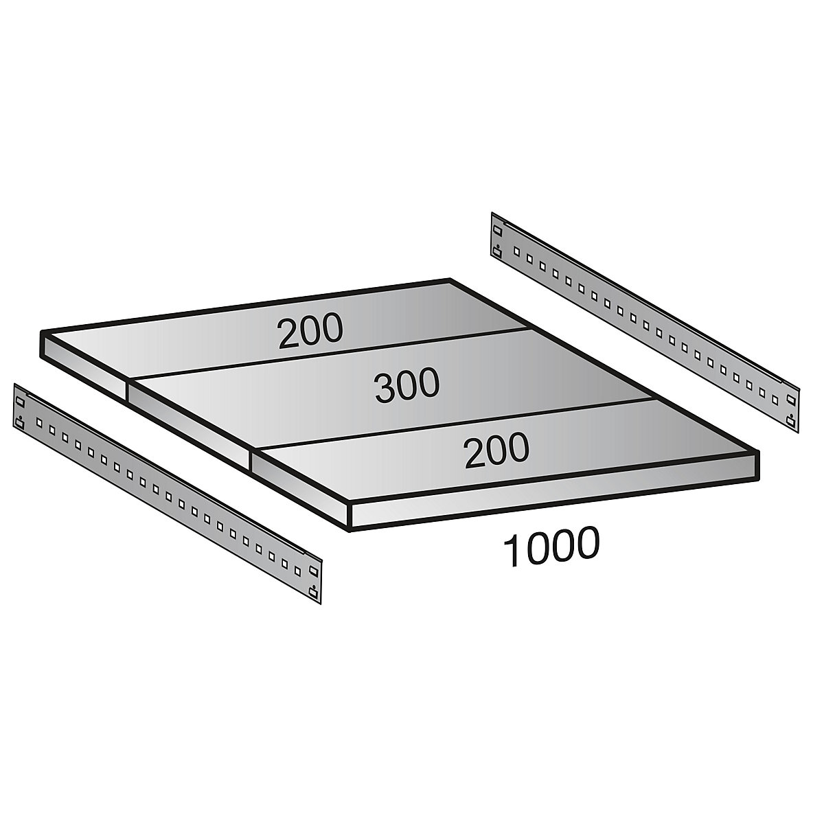 Prateleira para estante industrial