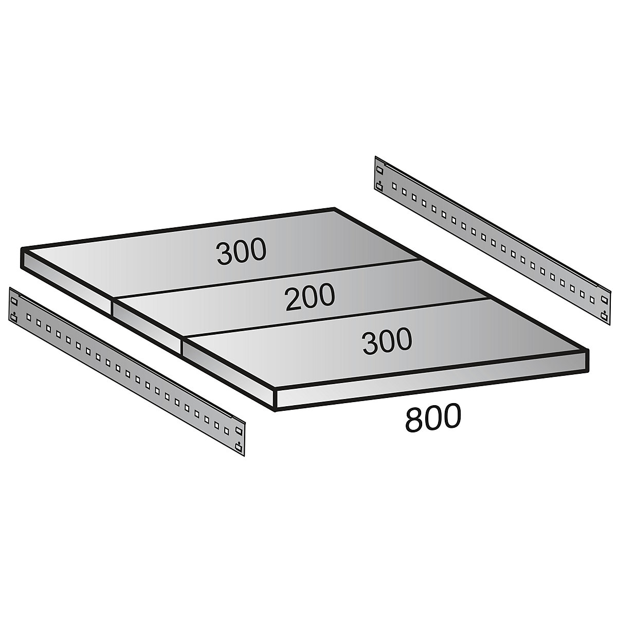 Prateleira para estante industrial