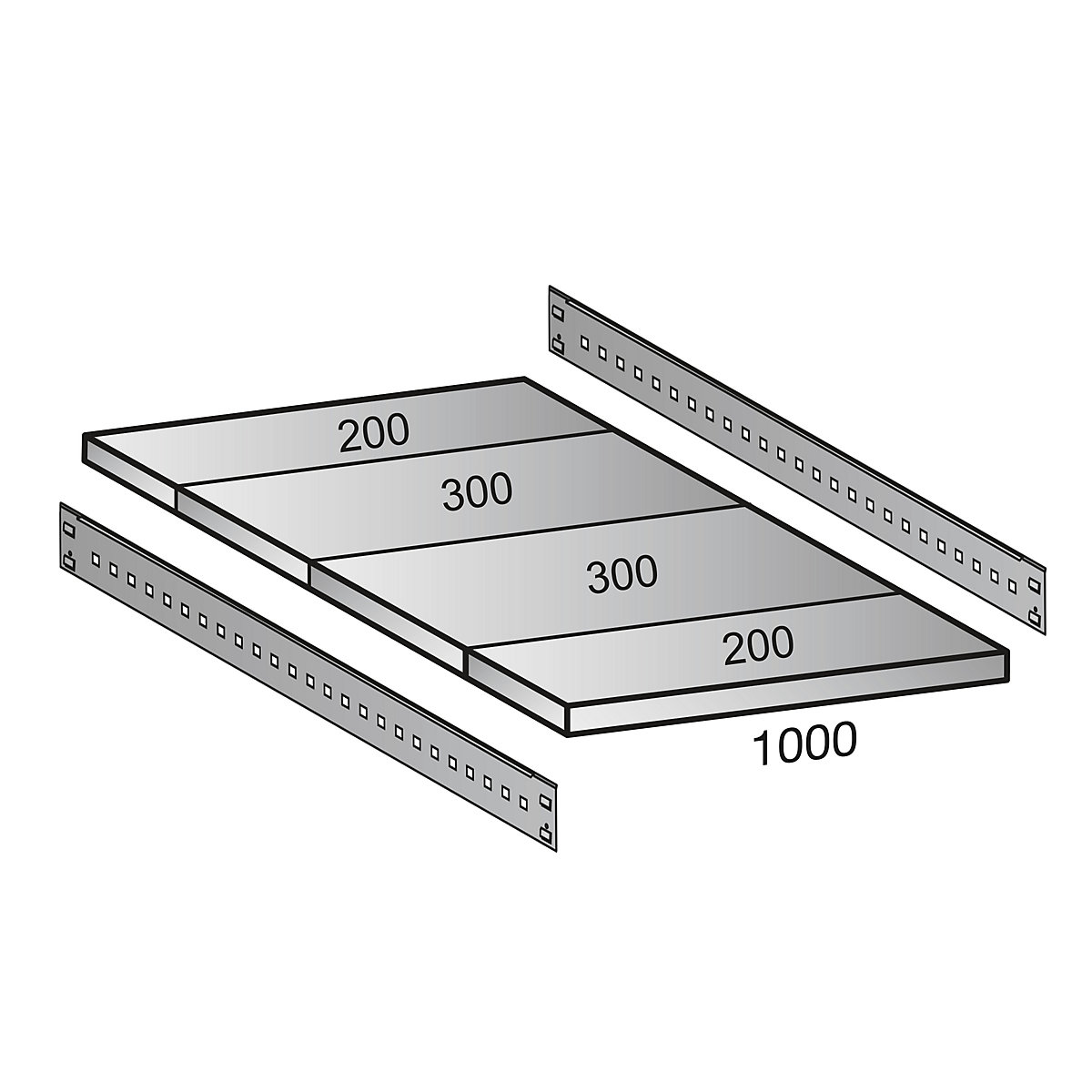Prateleira para estante industrial