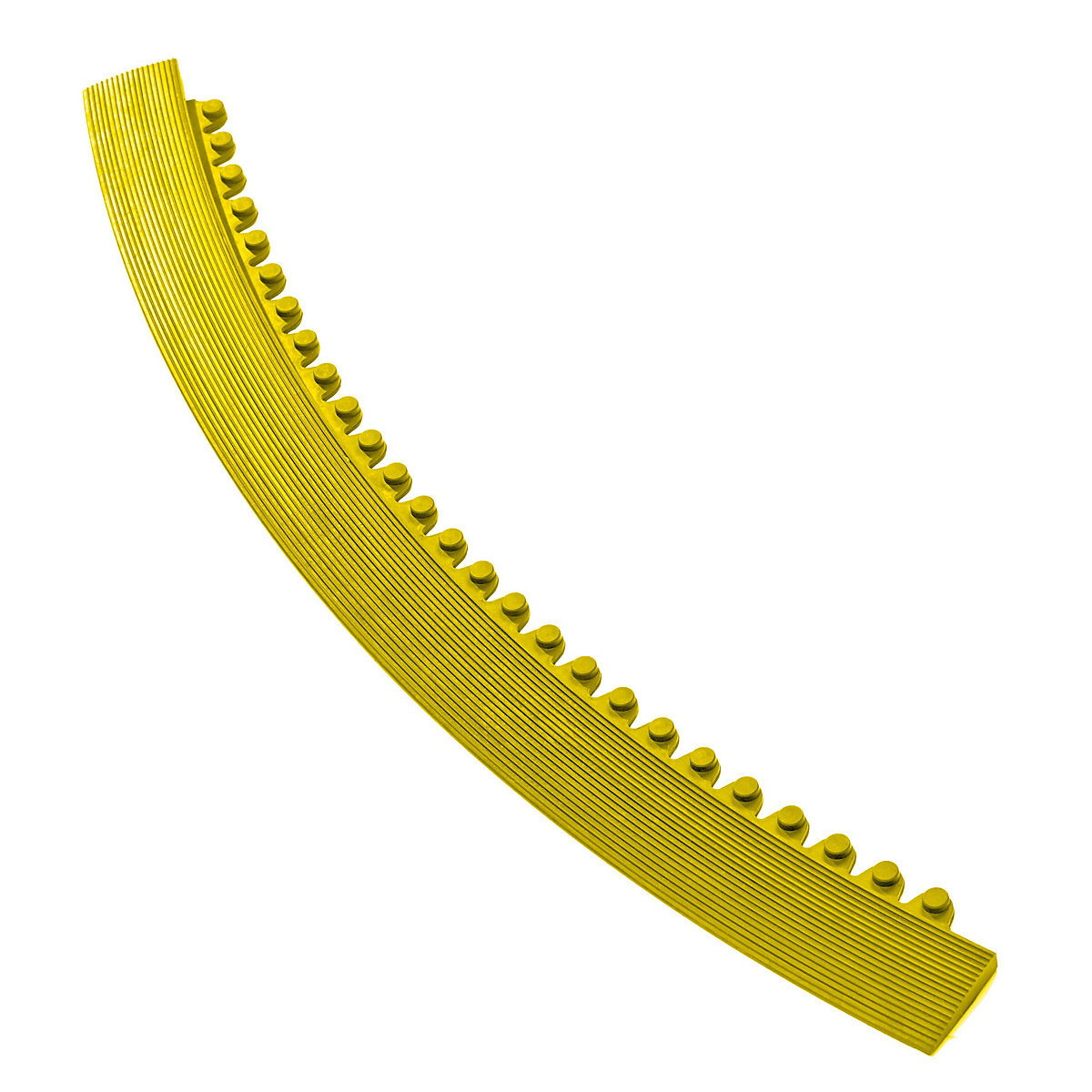 Rebordo de acesso para esteira com ângulo de 45° – NOTRAX, raio 910 mm, amarelo-2