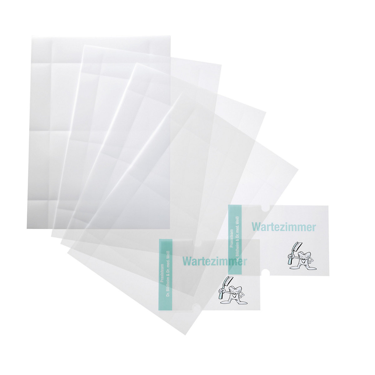 Películas sobressalentes para CRYSTAL SIGN – DURABLE, embalagem de 30 unid., AxL 148 x 148 mm-4