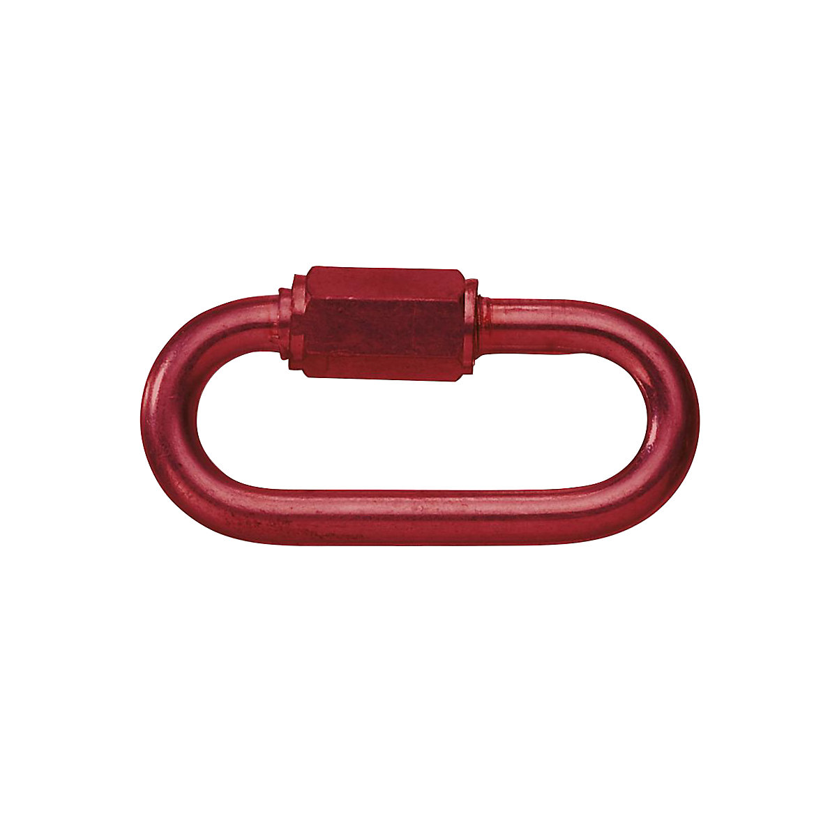 Elo de união com conexão roscada, 6 mm, para correntes de qualidade em nylon, embalagem de 10 unid., vermelho-3