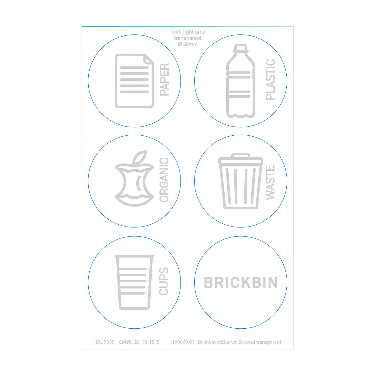 Afvalbak voor kringloopmateriaal BrickBin (Productafbeelding 6)-5