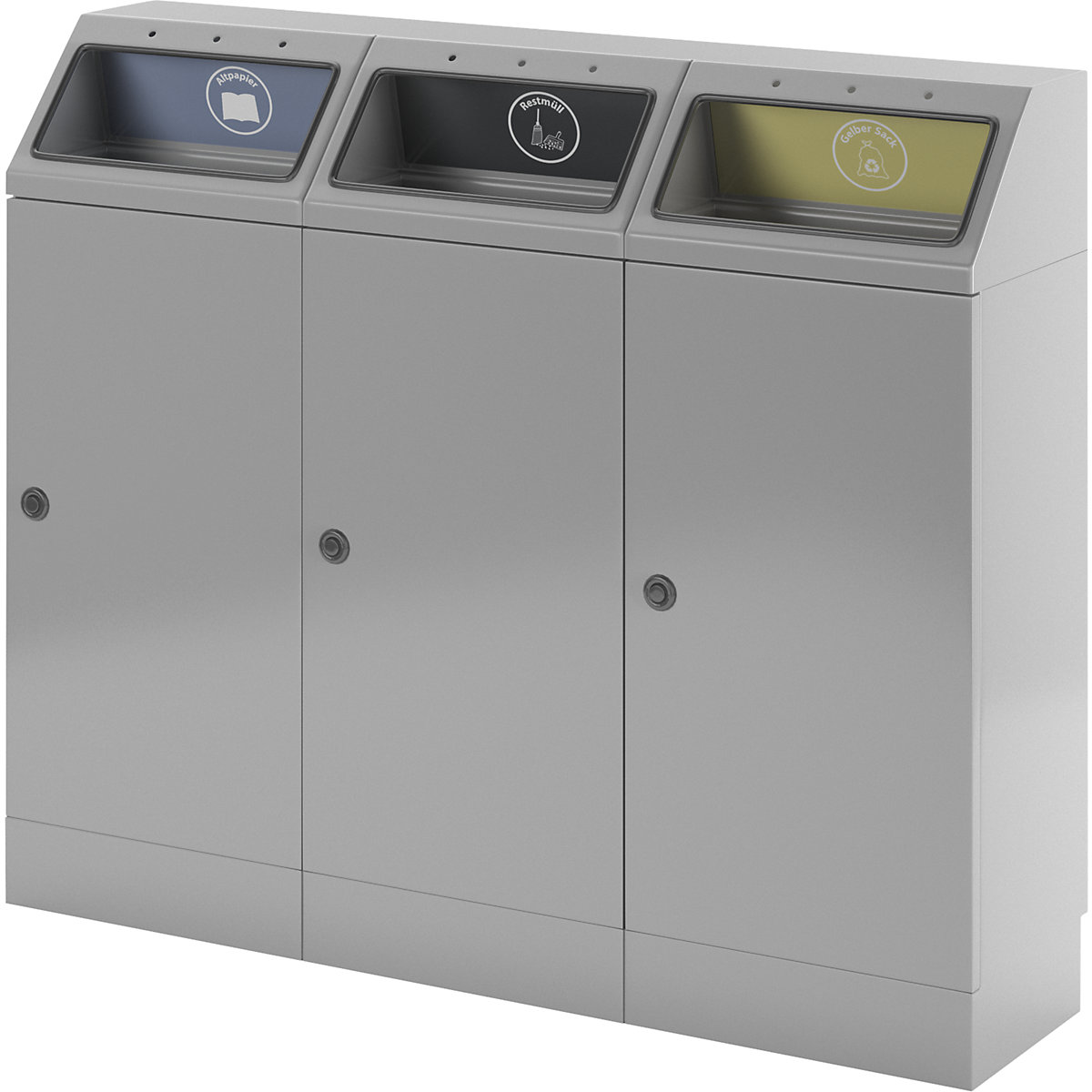 Afvalbak voor kringloopmateriaal, zelfdovend (Productafbeelding 4)-3