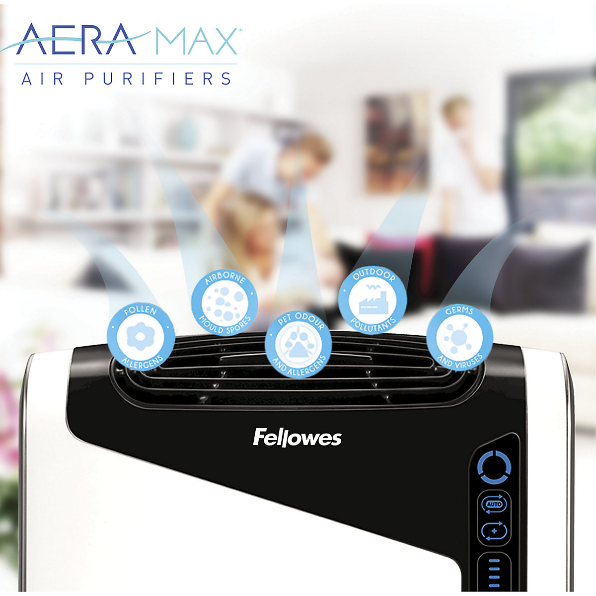 AeraMax DX95 air purifier Fellowes for rooms 18 42 m in