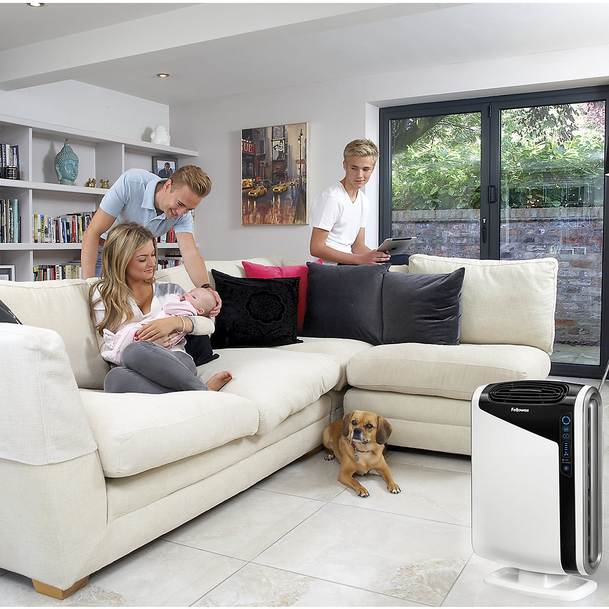 AeraMax DX95 air purifier Fellowes for rooms 18 42 m in
