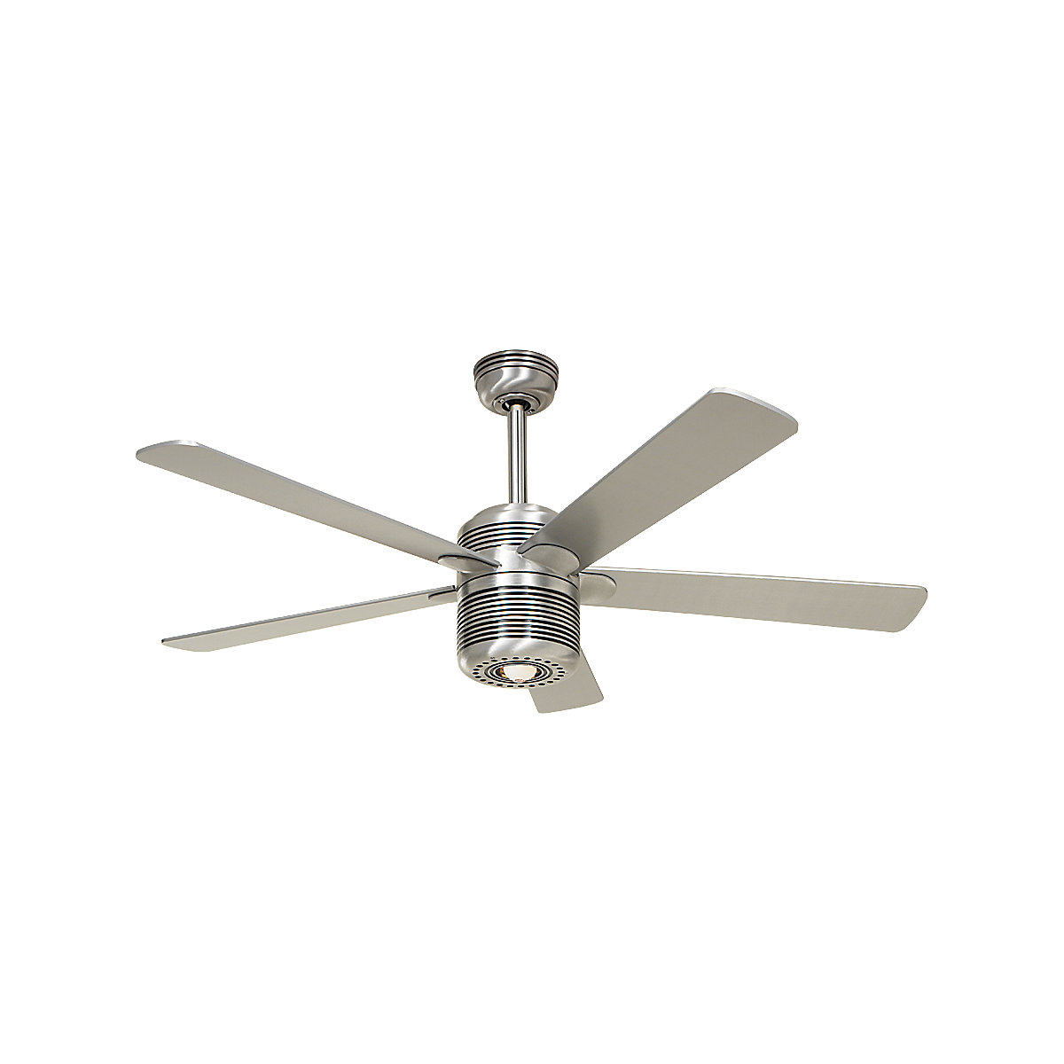 ALU ceiling fan, rotor blade Ø 1320 mm, painted aluminium silver / cherry / brushed aluminium-2