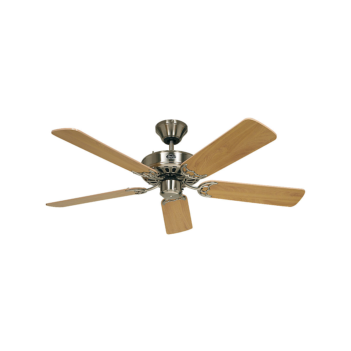 CLASSIC ROYAL ceiling fan, rotor blade Ø 1320 mm, beech / brushed chrome-1