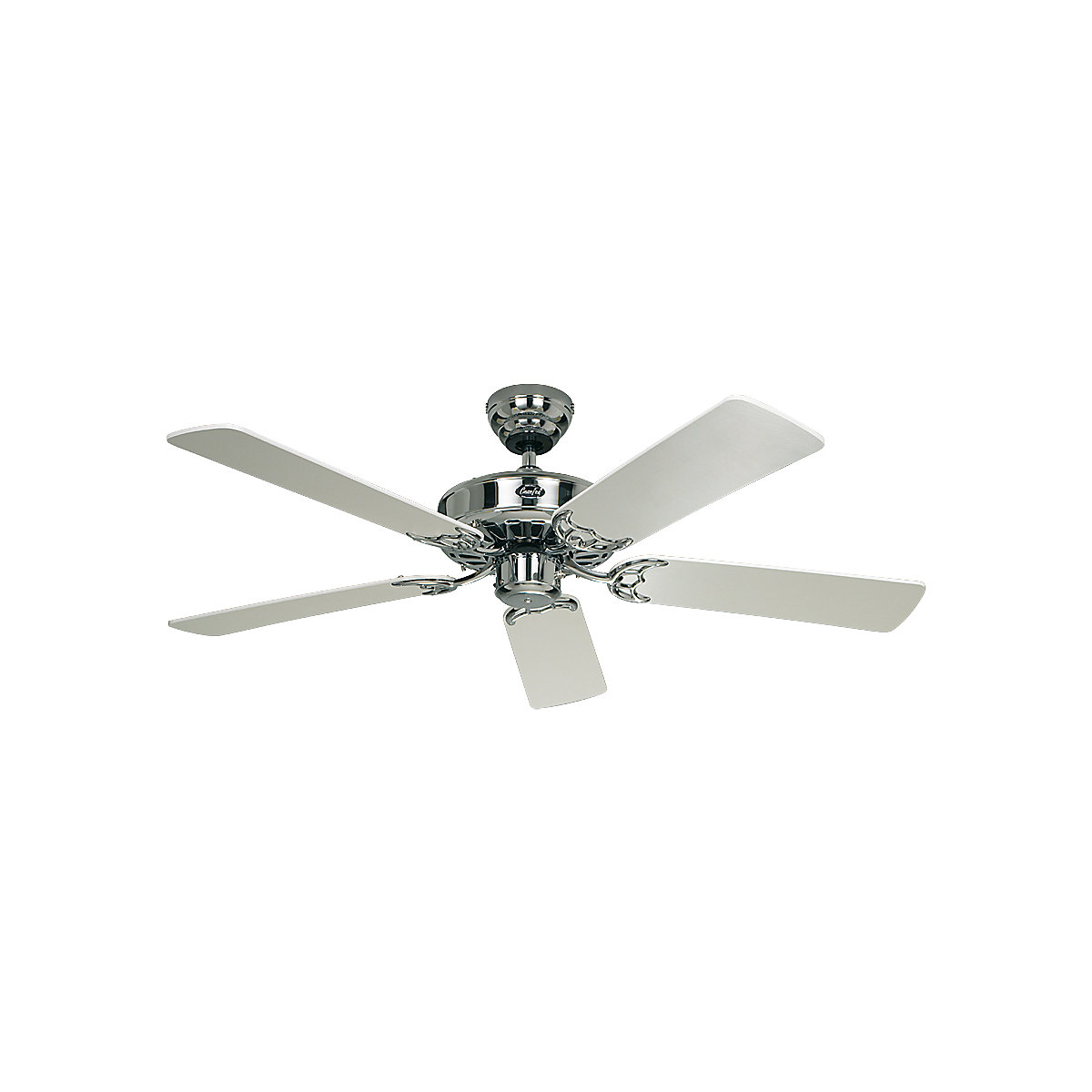 CLASSIC ROYAL ceiling fan, rotor blade Ø 1030 mm, painted white / polished chrome-4