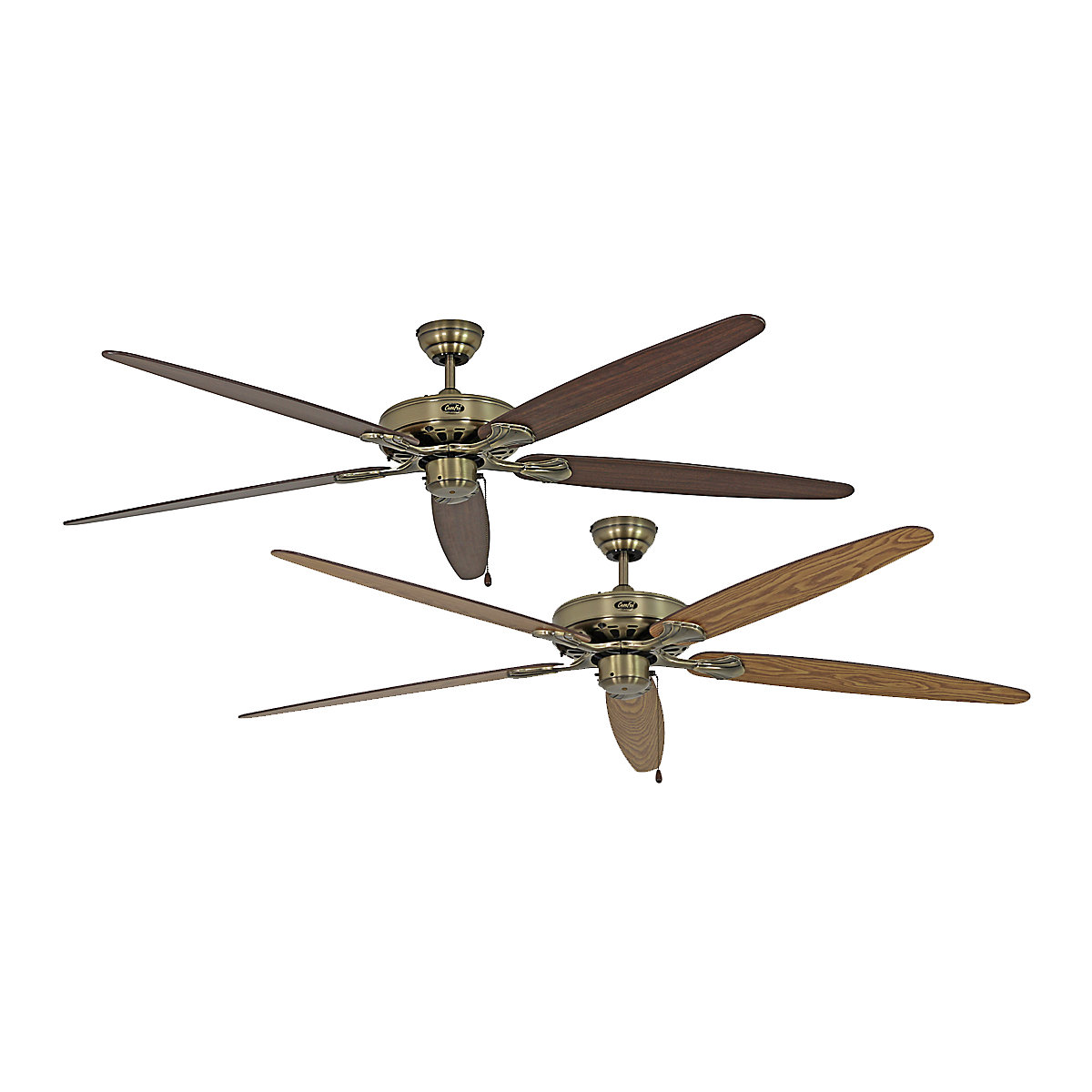 CLASSIC ROYAL ceiling fan, rotor blade Ø 1800 mm, antique oak / walnut / antique brass-11
