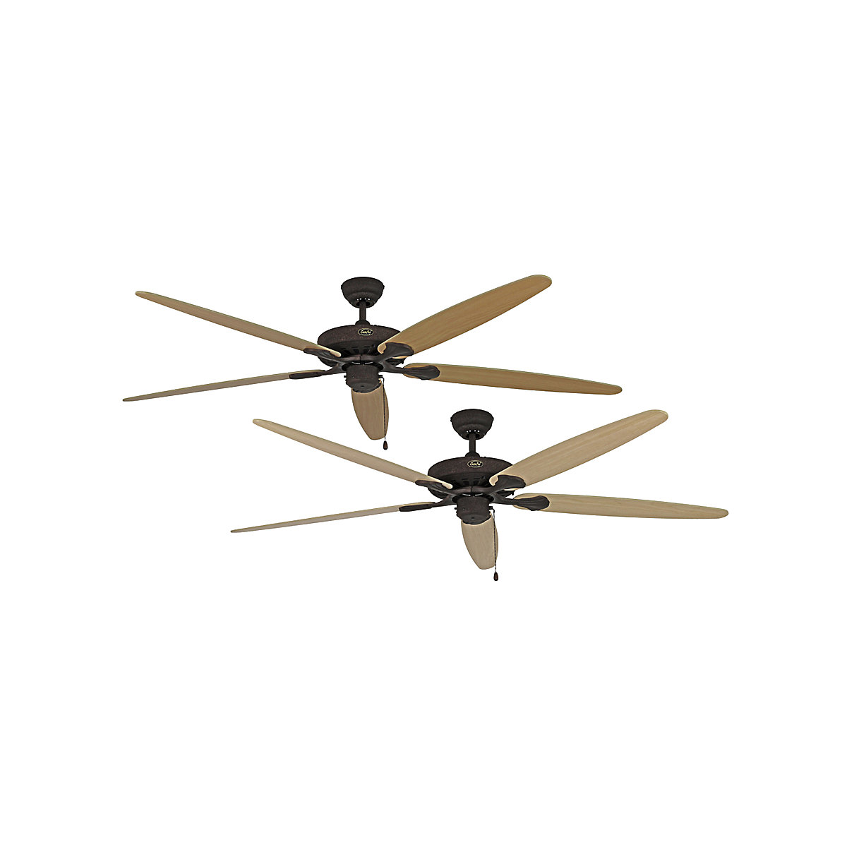 CLASSIC ROYAL ceiling fan, rotor blade Ø 1800 mm, maple / beech / antique brown / bronze-2