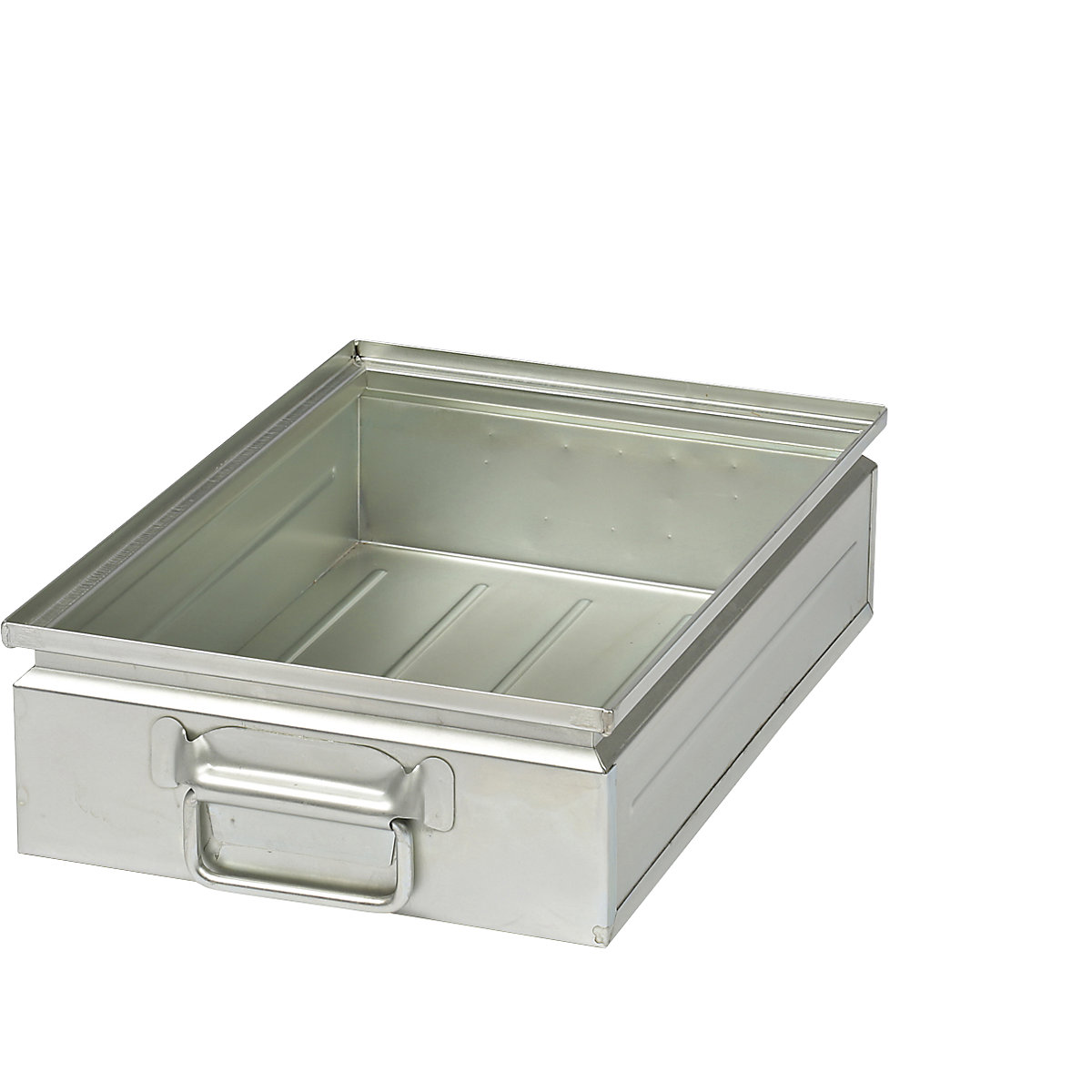 Caja apilable de chapa de acero