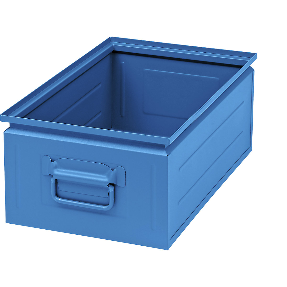 Caja apilable de chapa de acero