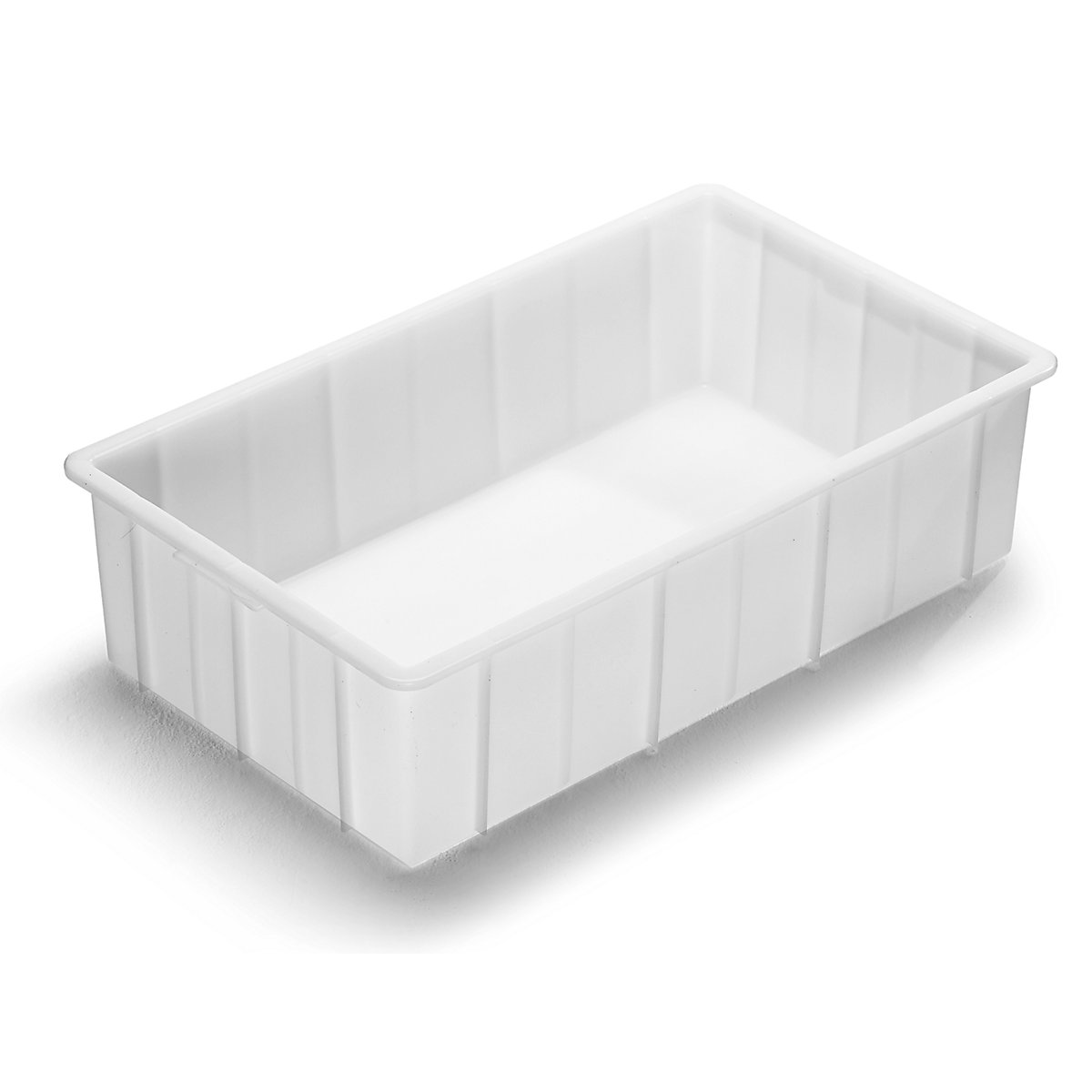 Recipiente apilable de plástico