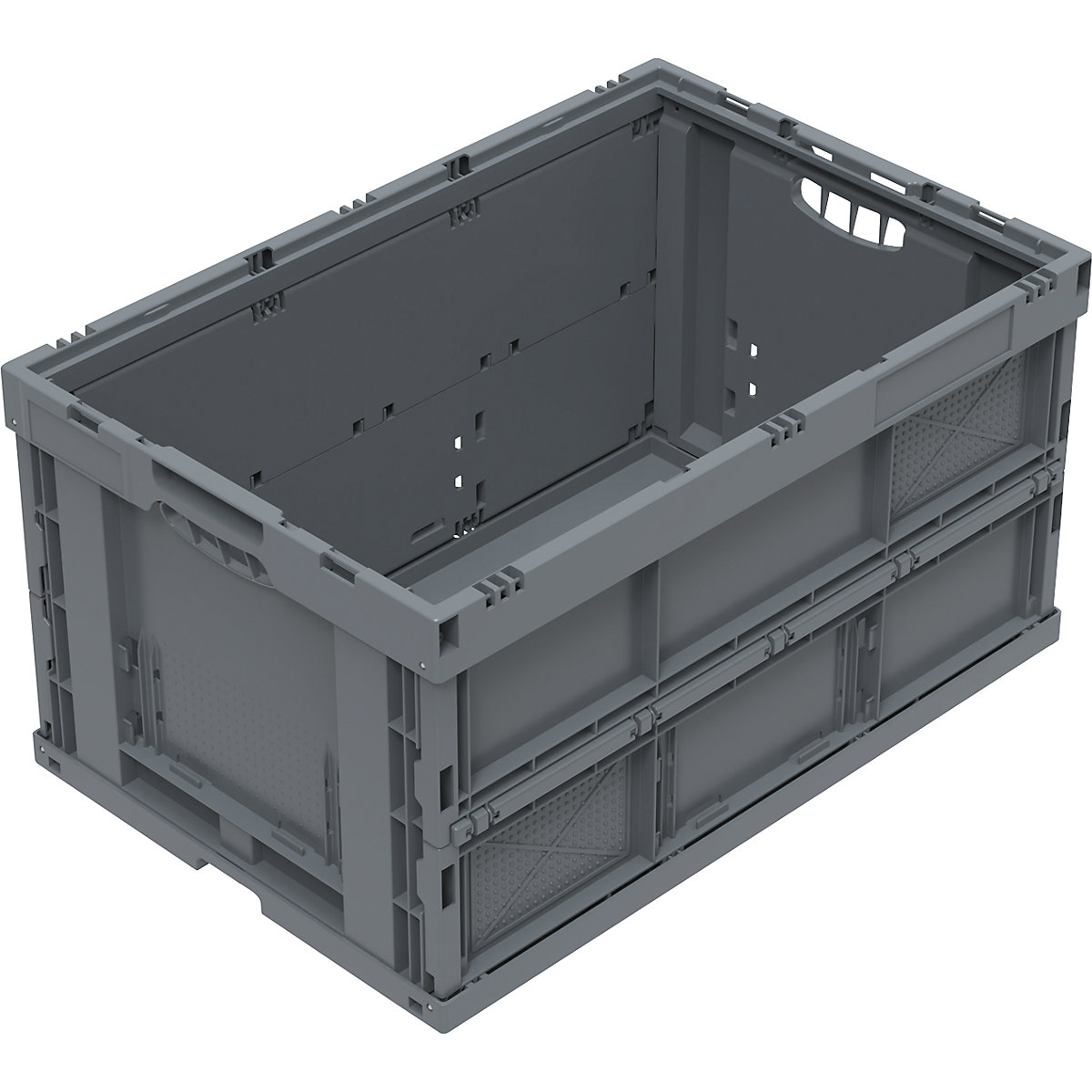 Caja plegable de material reciclado regenerado