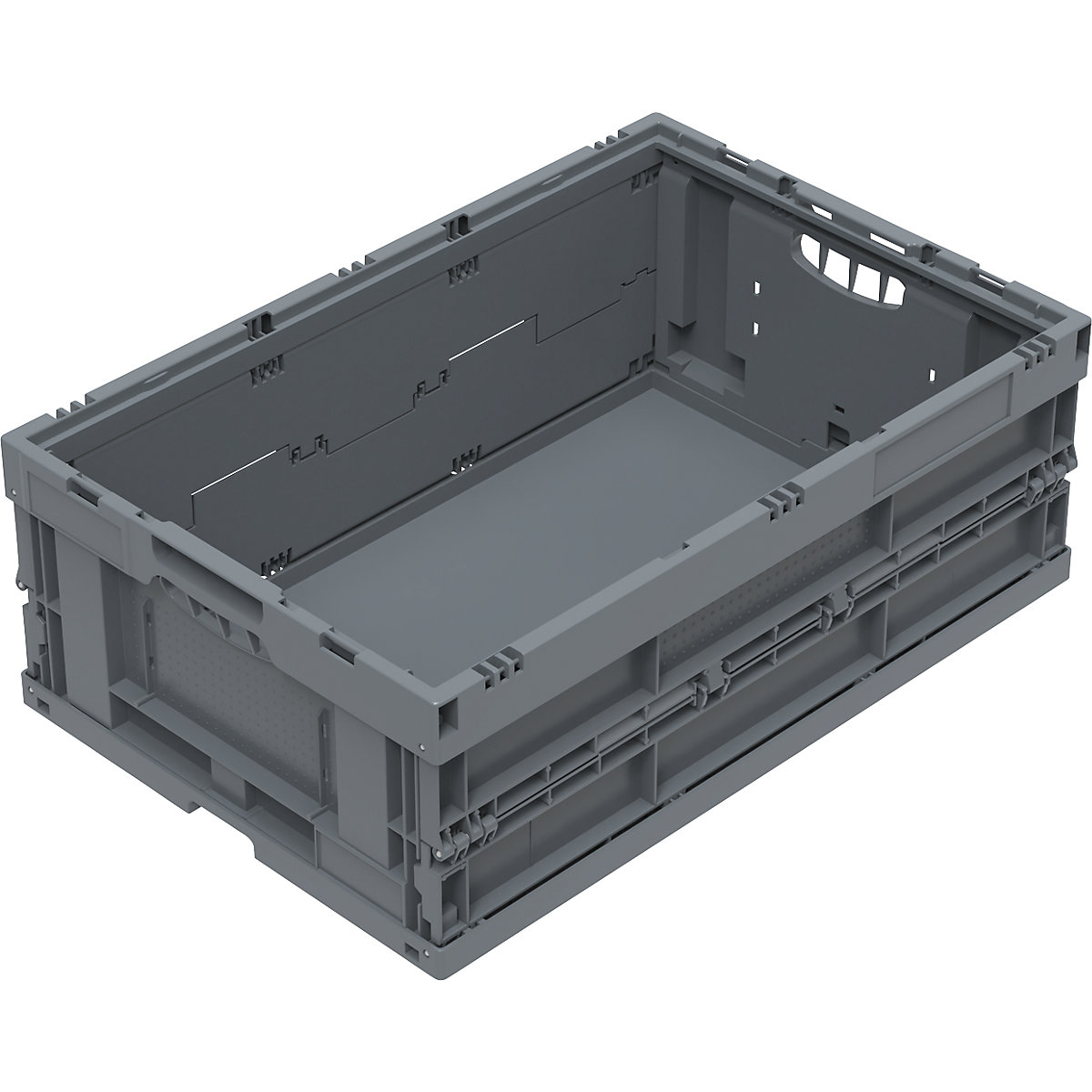 Caja plegable de material reciclado regenerado
