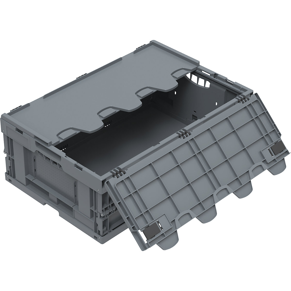 Caja plegable de material reciclado regenerado