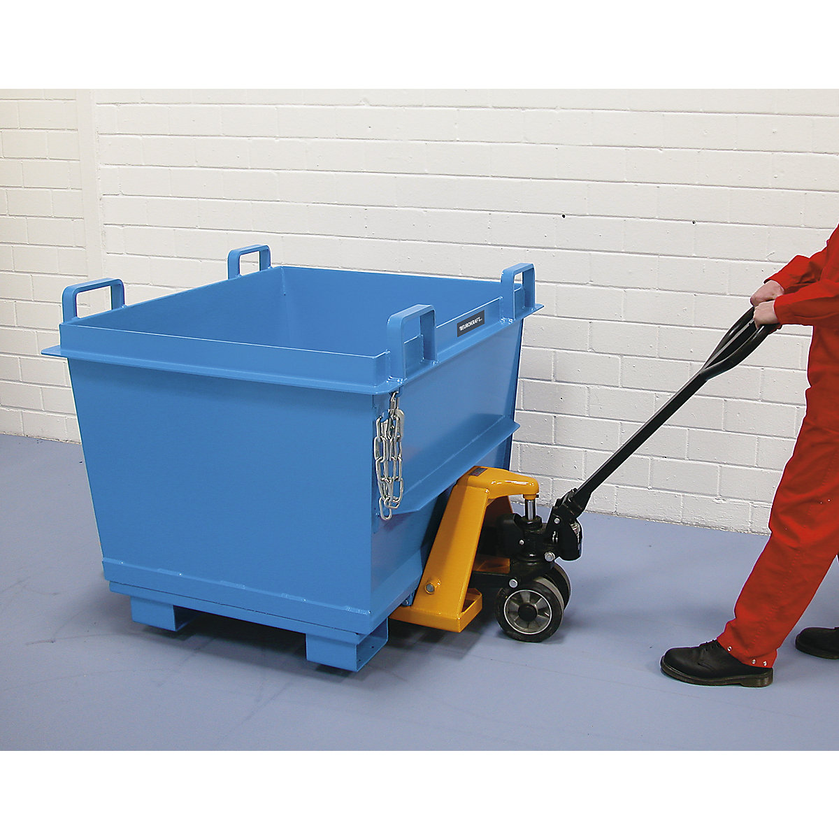 Contenedor cónico con trampilla – eurokraft pro (Imagen del producto 4)-3