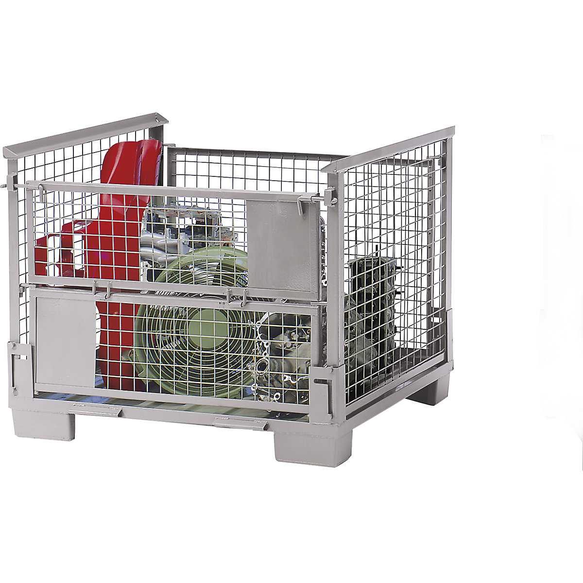 Caja apilable y plegable, L x A x H 1200 x 800 x 970 mm