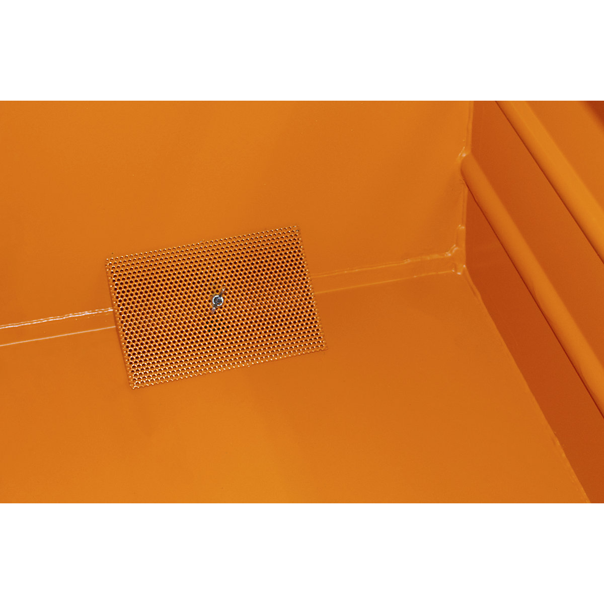 Volquete apilable para virutas BSS con inserto de tamiz de chapa – eurokraft pro (Imagen del producto 3)-2