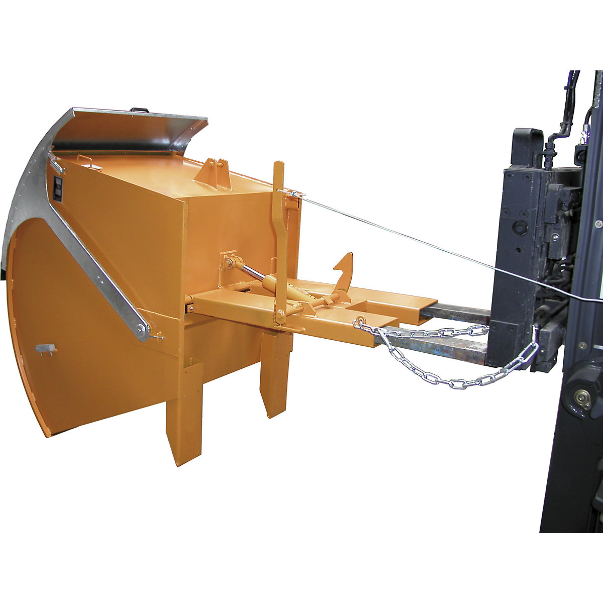 Volquete con tapa redonda – eurokraft pro (Imagen del producto 4)-3